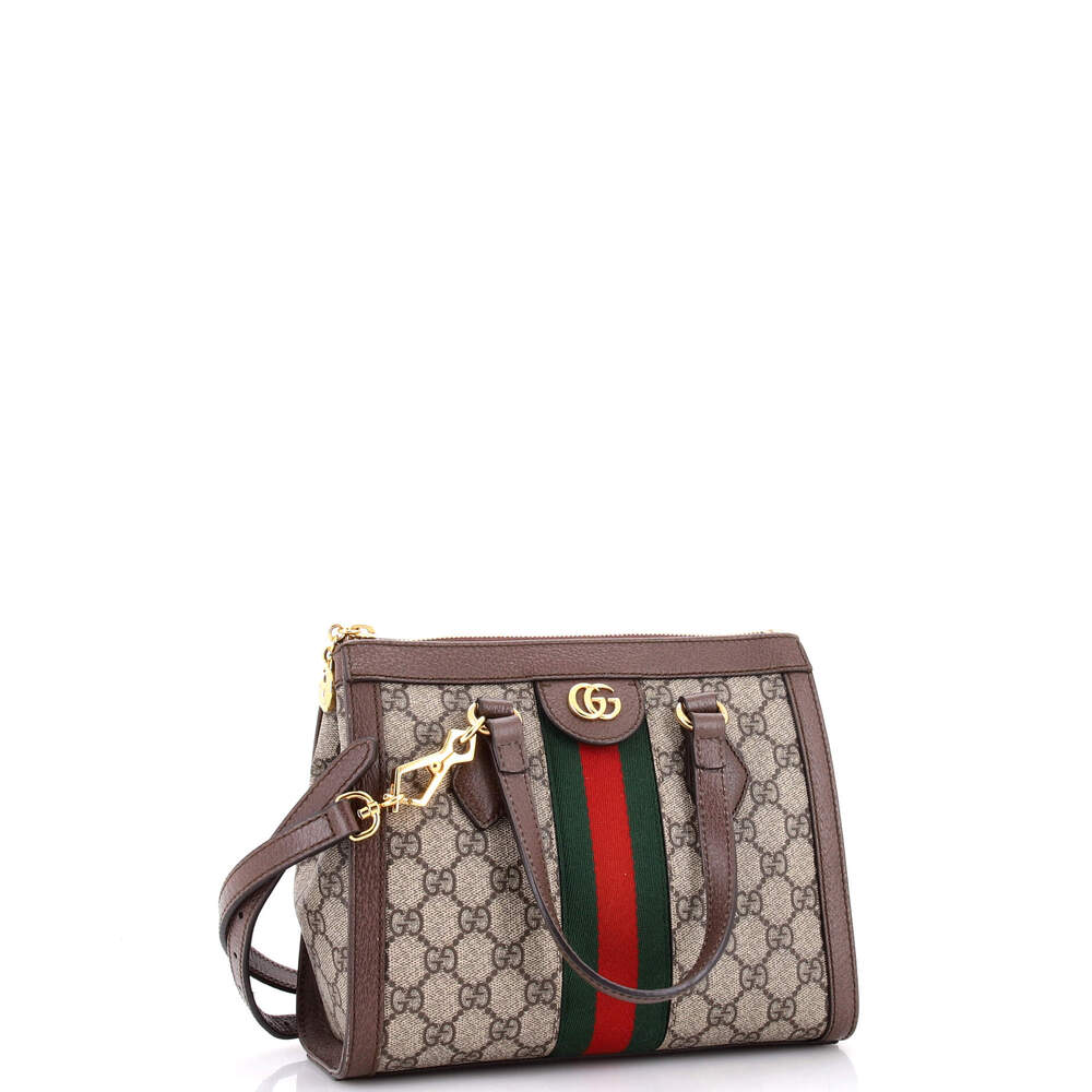 Gucci Ophidia Top Handle Tote Gg Coated #224274G18B - Picture 2 of 6